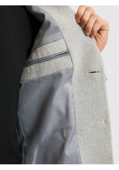 Cacharel Gri Ex. Slim Fit Palto