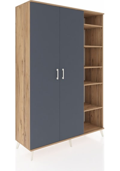 Hyperion Dolap 7 Raflı 2 Kapaklı Tek Askılı 132x44x195 Çam-antrasit/çam Antrasıt/atlas Çam Hyperion Dolap 7 Raflı 2 Kapaklı Tek Askılı 132x44x195 Çam-antrasit/çam Antrasıt/atlas Çam