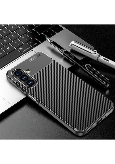 Samsung Uyumlu Galaxy A17 Kılıf Zore Negro Silikon Kapak Siyah