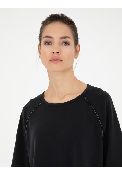 Pierre Cardin Kadın Siyah Sweatshirt 50284069-vr046 Siyah