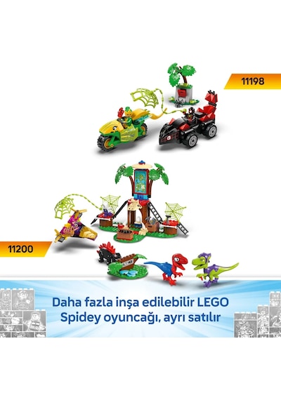 LEGO® Marvel Spidey ve İnanılmaz Arkadaşları Spidey Ekibi 11199 - 4 Yaş ve Üzeri Çocuklar için Yaratıcı Oyuncak Yapım Seti (136 Parça)