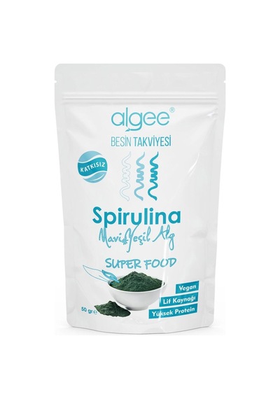 Algee Organik Spirulina Tozu 50 Gr