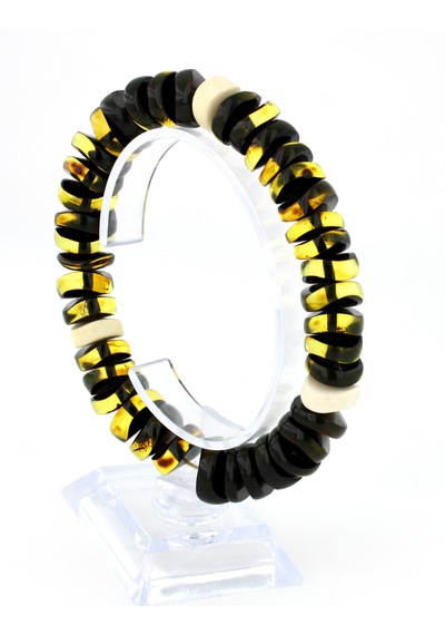 Kehribar Bileklik Özel Tasarım Ambergold Blk23-64 Çok Renkli