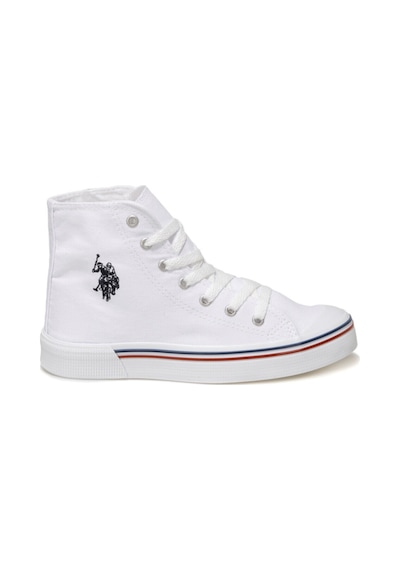 U.S. Polo Assn. Penelope Hıgh 1fx 100910633 Beyaz Kadın Havuz Taban Sneaker Beyaz
