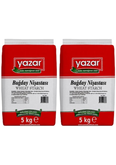 5 Kg X 2 Paket - Yazar Buğday Nişastası