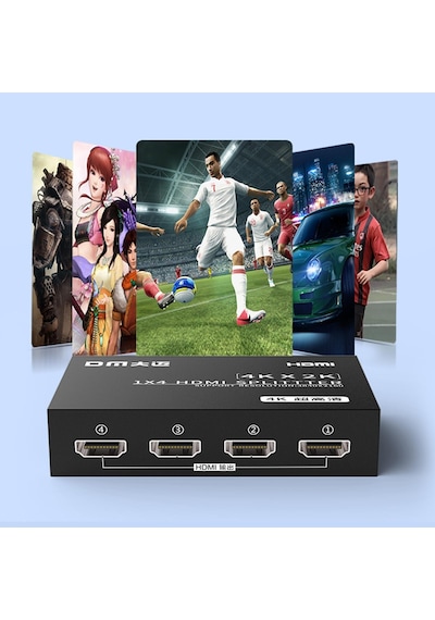Dm Chb079 4k 30hz 1 Giriş 4 Çıkış Hdmı Splitter Çoklayıcı