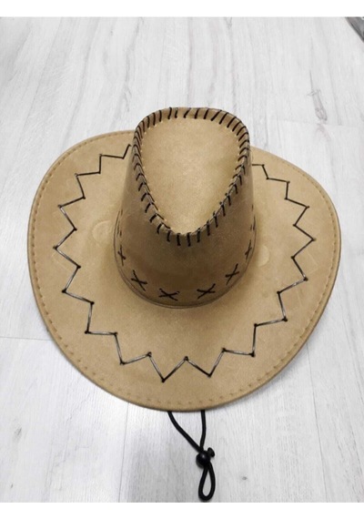 Emirteks Süet Kovboy Şapka Bej