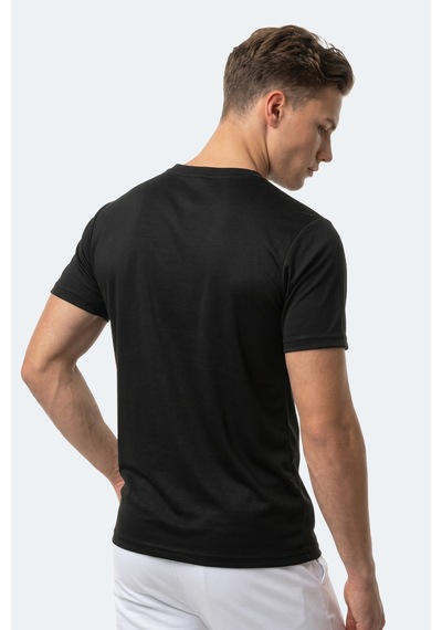 Slazenger Keanu Erkek Siyah Tişört