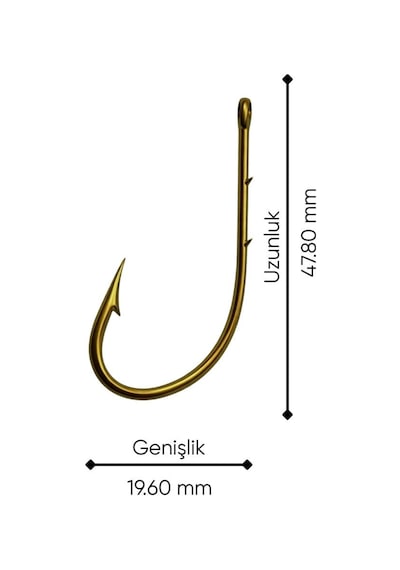 Olta İğnesi - Telescopic Star - Bronz - No: 5/0 10'lu Paket