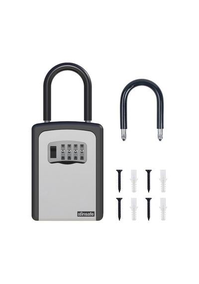 İnsafe Isc802key Şifreli Çelik Kasa Anahtar Kasası Kutusu Gri