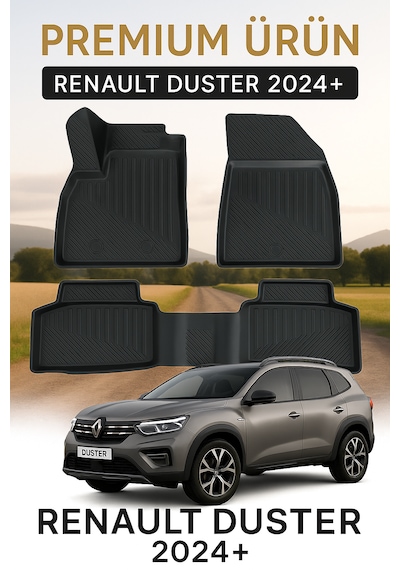 Renault Duster 2024+ Uyumlu 3d Oto Paspas Premium