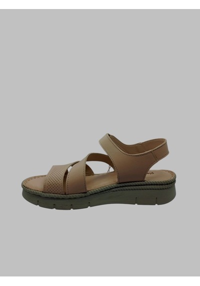 Pierre Cardin Pc-5142 Kadın Deri Sandalet Krem