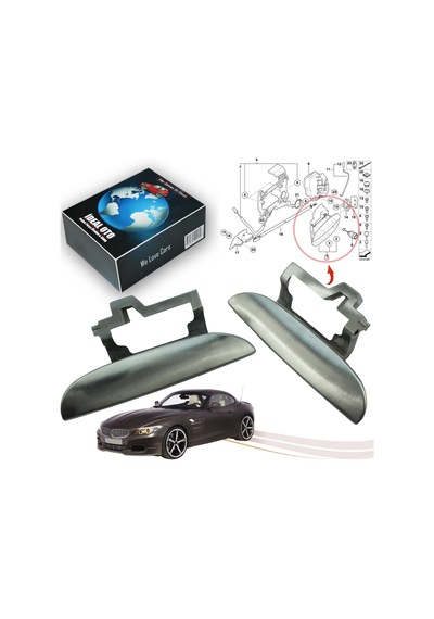 Bmw Z4 E86 2002-2009 Metal Sol & Sağ Dış Kapı Kolu