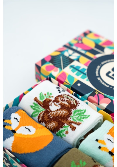 Stocalze Unisex Pamuklu Tilki Koala Özel Desenli 4 Farklı Renkli Esnek Terletmez Rahat Soket Çorap Beyaz - Lacivert - Haki - Turkuaz Stocalze Unisex Pamuklu Tilki Koala Özel Desenli 4 Farklı Renkli Esnek Terletmez Rahat Soket Çorap Beyaz - Lacivert - Haki - Turkuaz