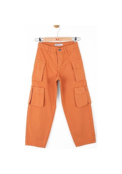 Nk Kids Kız Çocuk Kargo Cepli Pantolon-13837-tarçın Tarçın