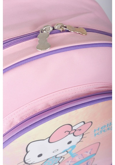 X Dekomus Heart Key Collection Hello Kitty Lisanslı Ortopedik İlkokul Çantası Açık Gri