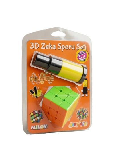 2'li Zeka Spor Seti 3x3 Rubik Küp & Da-li Ring Parmak Beceri Oyunu