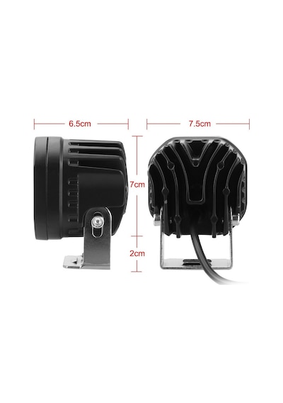 Off-road Sis Lambası 4 Led 12-32v 40w -set Sarı / Lass284-1