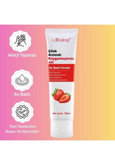 2'li Fırsat Paketi Çilek Aromalı Su Bazlı 200 Ml Yenilebilir Kayganlaştırıcı Jel Seti