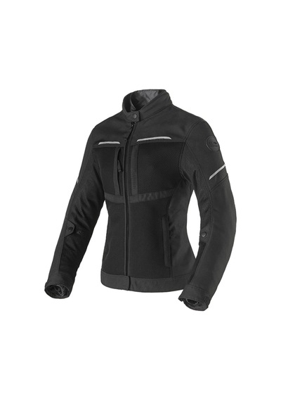 Clover Netstyle-3 Wp Korumalı Kadın Motosiklet Montu Siyah