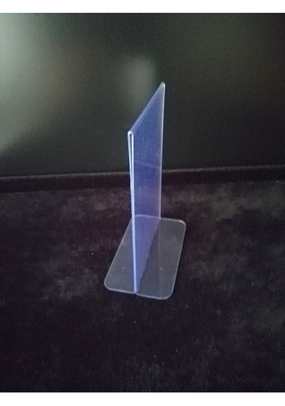10 Ad Pvc A7 Etiketlik İsimlik Çift Yön Dik Ayaklı Şeffaf Föylük
