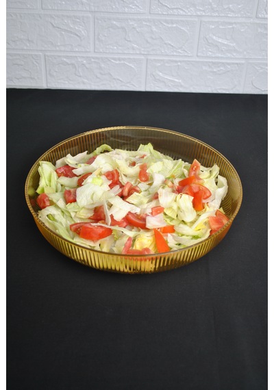 1 Adet Turuncu Plastik 28 Cm Sunum Kase Meyvelik Salata Tabağı Pi
