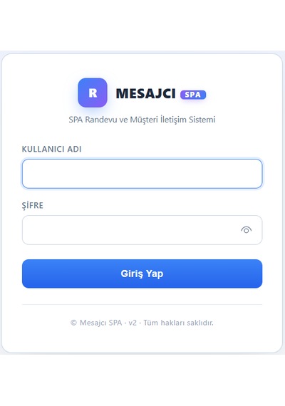 Mesajcı Spa Otomatik Randevu & Ödeme Hatırlatma Modülü Kablosuz Türkçe Arayüz