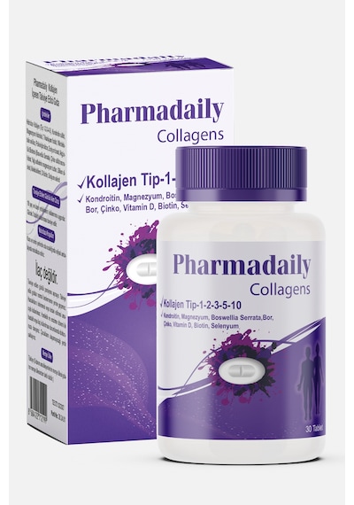 Pharmadaily Tip 1-2-3-5-10 Kolajen Takviye Edici Gıda 30 Tablet