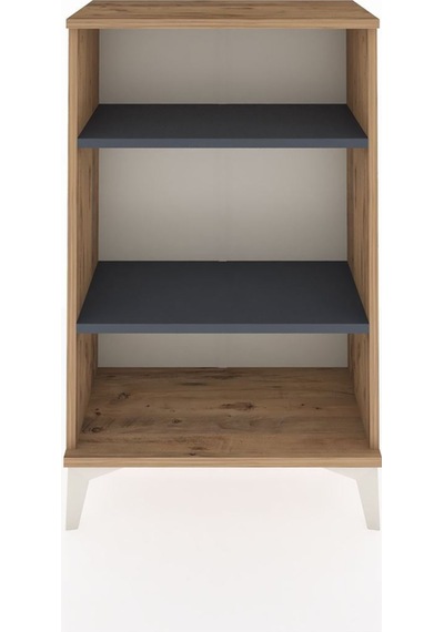 Arges Komodin 2 Raflı 60x30x96 Çam-antrasit Atlas Çam