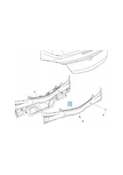 Esse Otomotiv - İnsignia A 09- Panel Arka Alt 13275534 184490