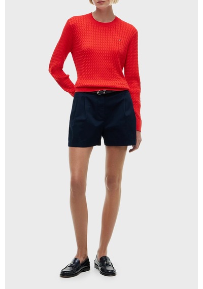 Tommy Hilfiger % 100 Pamuk Regular Fit Bisiklet Yaka Örgü Kazak Kadın Kazak Ww0ww44993 Xnf Kırmızı Tommy Hilfiger % 100 Pamuk Regular Fit Bisiklet Yaka Örgü Kazak Kadın Kazak Ww0ww44993 Xnf Kırmızı