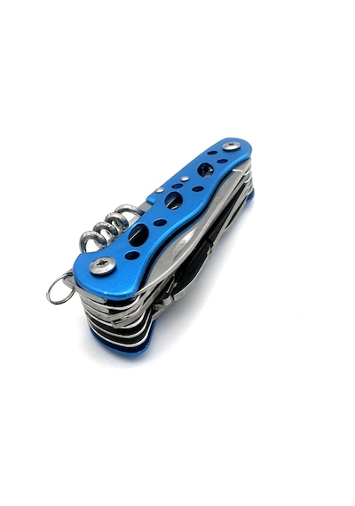 Valkyrie Çok Amaçlı İsveç Outdoor Kamp Çakısı 111mm Büyük Boy - Paslanmaz Çelik Mavi Mavi