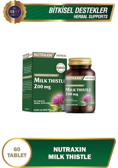 Nutraxin Milk Thistle 200 Mg 60   Tablet