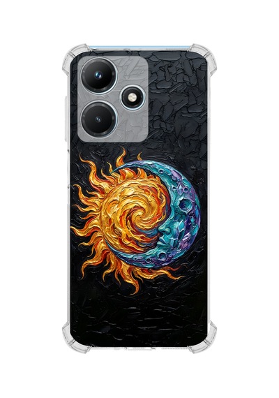 Printify Infinix Hot 30i İle Uyumlu Şeffaf Silikon Kılıf Uv Baskılı Esnek Tpu Kapak Sıcak Ve Soğuk No4