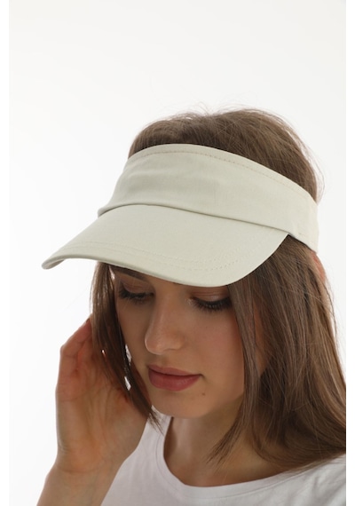 Uv Koruyuculu Unisex Siperlikli Bej Şapka Bej
