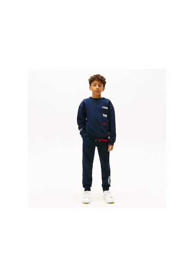 Tommy Hilfiger Monotype Print Graphic Çocuk Mavi Eşofman Altı Kb0kb10167 Mavi