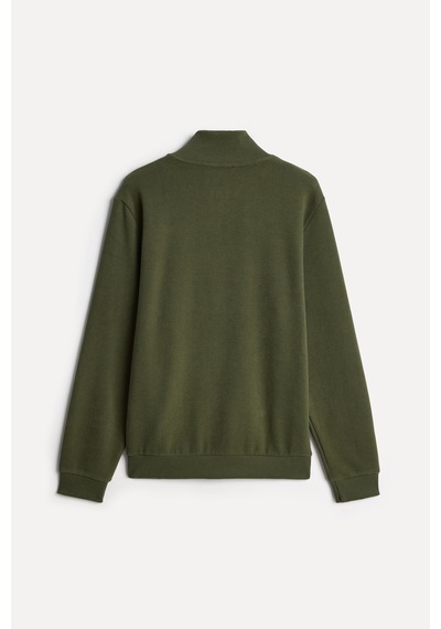 Mudo Erkek Erkek Haki Dik Yaka Sweatshirt 1272615