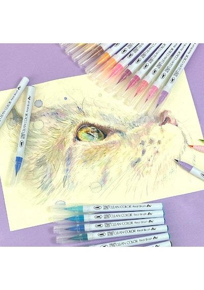 Tr Zig Clean Color Real Brush Fırça Uçlu Kalem 12'li Genel