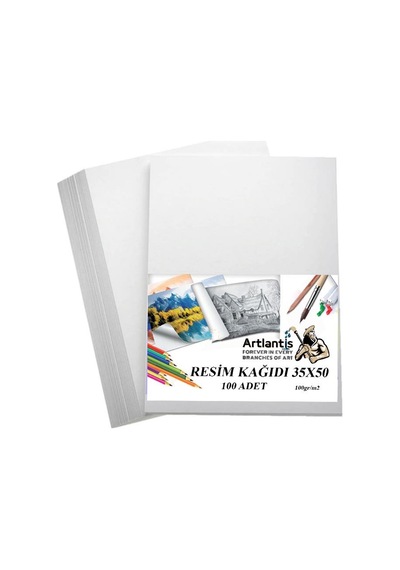 Resim Kağıdı 35x50 100 Lü 100 gr 1 Paket 35*50 Resim Kartonu
