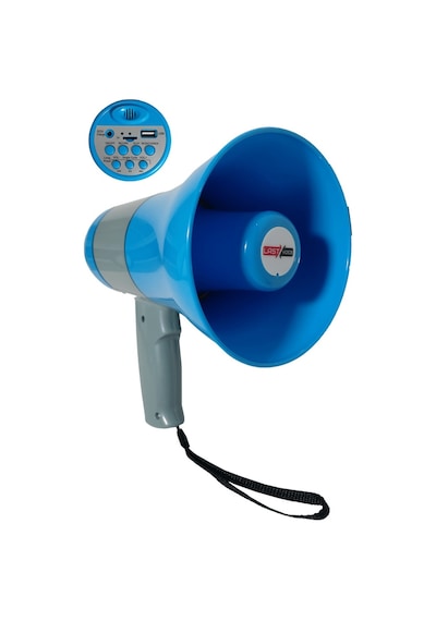 Lastvoice Mgf-50 Usb Şarjlı El Megafon 50 W Kayıt Usb Siren - Şarj Aleti İçerisinde