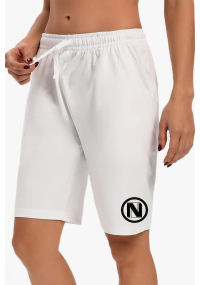 Superlife Kadın N Baskılı Standart &regular Kalıp Şort Spr25srk082 Ekru