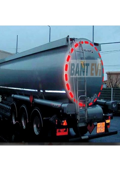 Bant Evi Oralite Vc 104+ Reflektif Bant Kırmızı 5mt Orafol Kesik Reflektör Şerit Sert Zemin Bant Tüvtürk Onaylı Kırmızı, 5metre