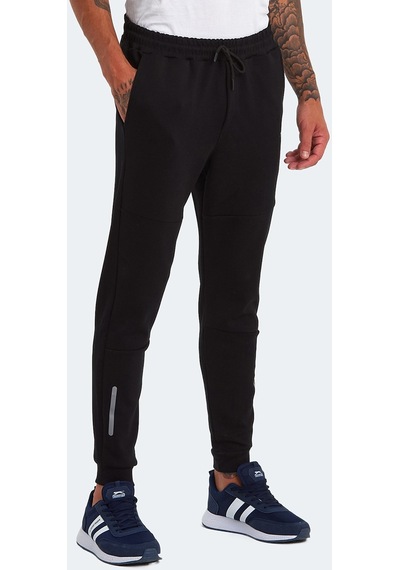 Slazenger KOX I Erkek Cepli Dar Paça Siyah Eşofman Altı