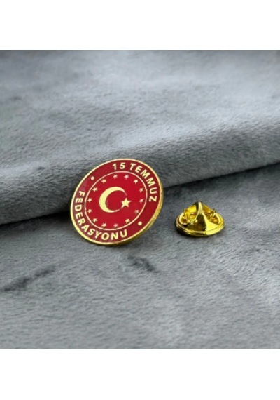 15 Temmuz Fedasyonu Rozet Kırmızı