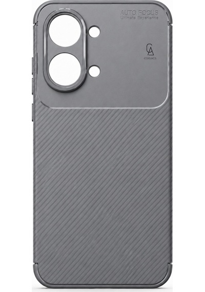 Xiaomi Poco X8 Pro Max Uyumlu Kılıf Karbon Tasarım Kamera Korumalı Silikon Telefon Kılıfı Kapak Gri