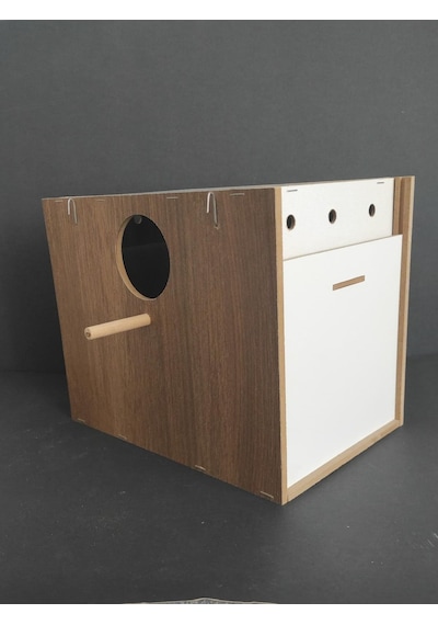 Büyük Boy Sultan Yuvalığı Folluklu 29 x 22 x 19 CM Çift Açılır Mdf Yuva