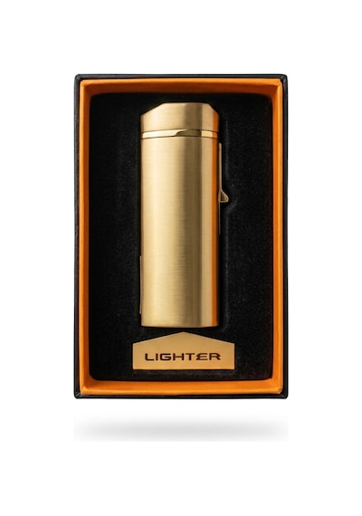 Lüks Premium Metal Gövdeli Puro Delici Ve Puro Çakmağı-özel Çakmak Kutusu