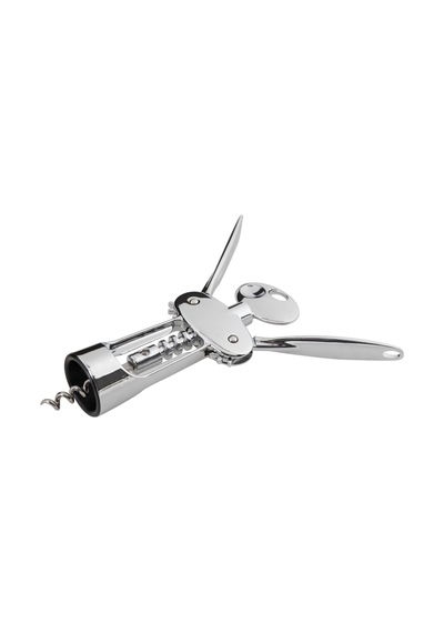 Metal Tirbuşon Şarap Açıcı 304 Paslanmaz Çelik Mantar Kapak Açacağı, Dayanıklı Ve Ergonomik Ş Krom
