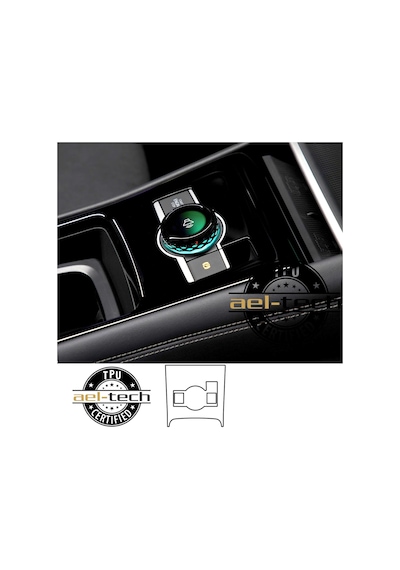 Volkswagen Tiguan Uyumlu Vites Etrafı Piano Black Tpu Koruyucu 2024-2026