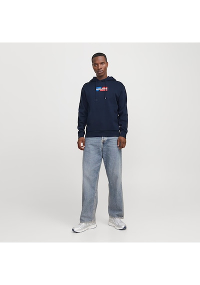 Jack & Jones Graphic Erkek Lacivert Sweatshirt 12268422-skyc Lacivert